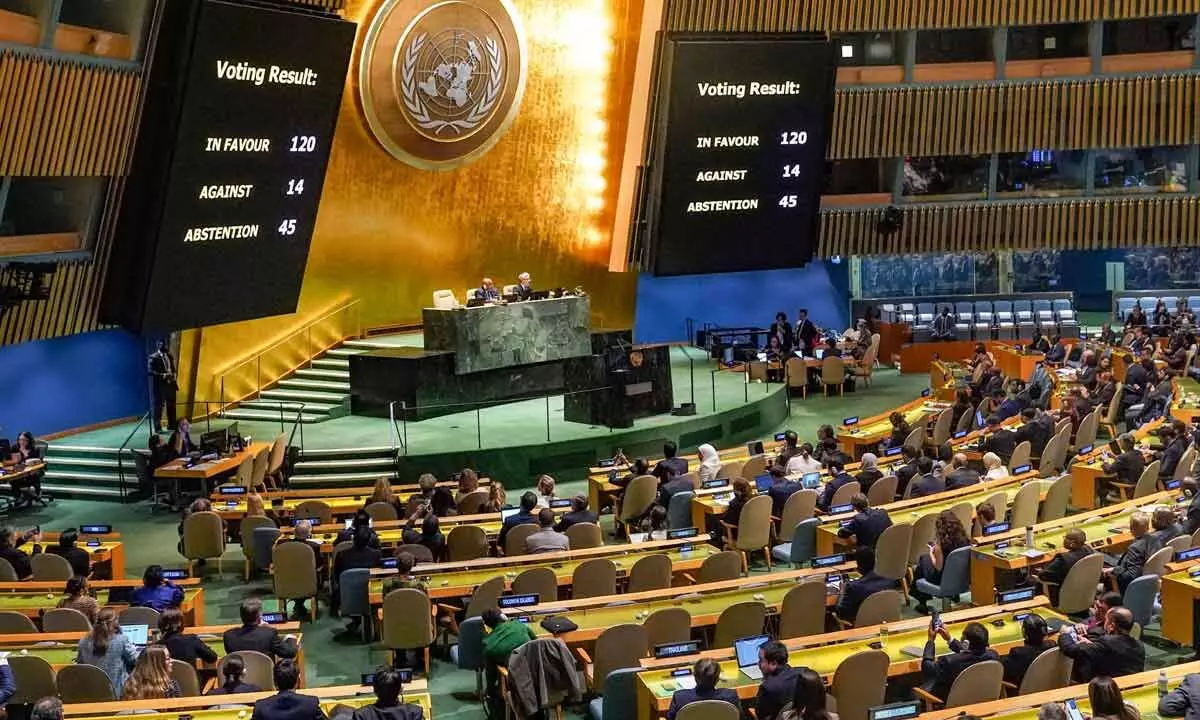 India abstains from UN resolution on Israel-Hamas conflict