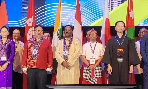 IPA national president Dr TV Narayana at 29th Federation of Asian Pharmaceutical Association (FAPA) Congress at  Taipei in Taiwan