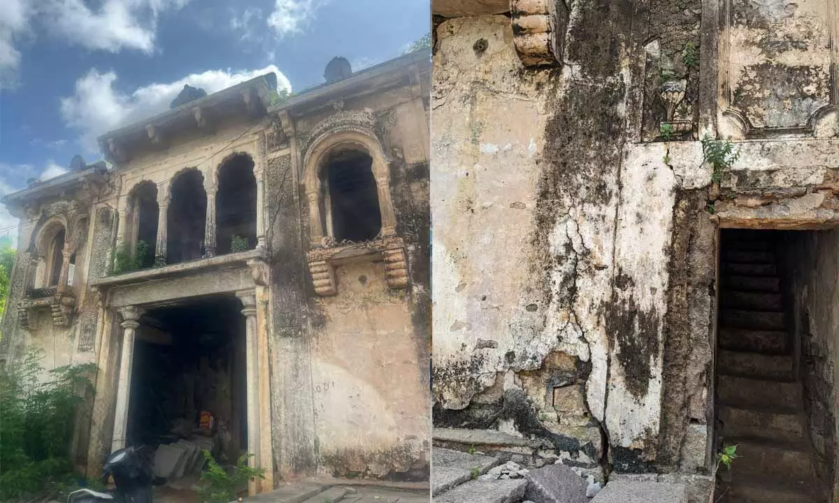 Hyderabad: Gudimalkapur ‘Naqqar Khana’ tottering on brink of collapse