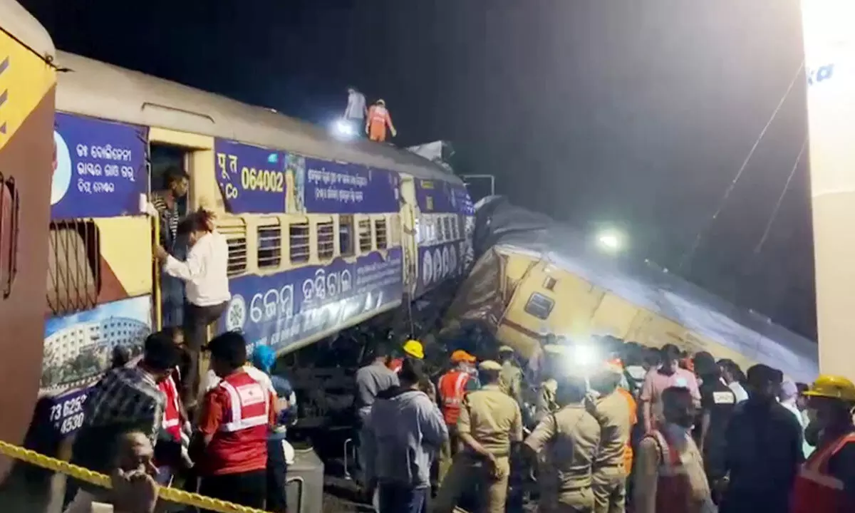 Vizianagaram train accident: Track restoration works underway at a brisk pace