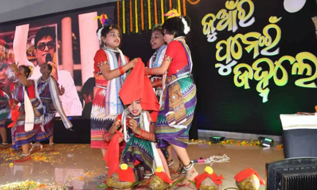 Berhampur: Rural sports winners dance to the tune of folk music