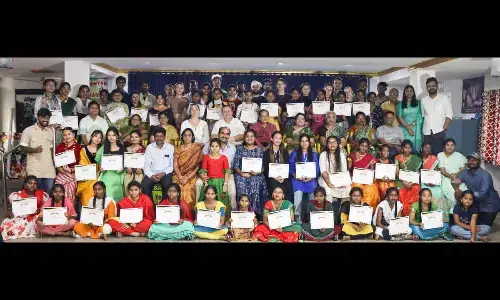 Dr Volker Muller addressing the workshop on Humanism at the Atheist Centre  in Vijayawada on Sunday