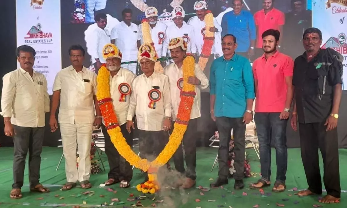 Celebrations of Sukhibhava Real Estates and Sweethomes anniversary at the VMRDA Children’s Arena in  Visakhapatnam