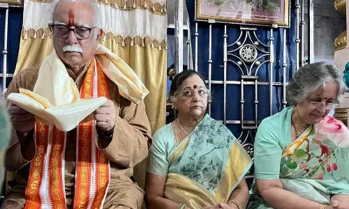 P Ashok Gajapathi Raju at Pydithalli temple on Monday