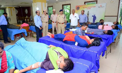 Blood donation camp held in Sri City