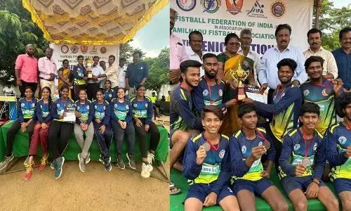 Telangana girls team finishes second, boys settle for 3rd place