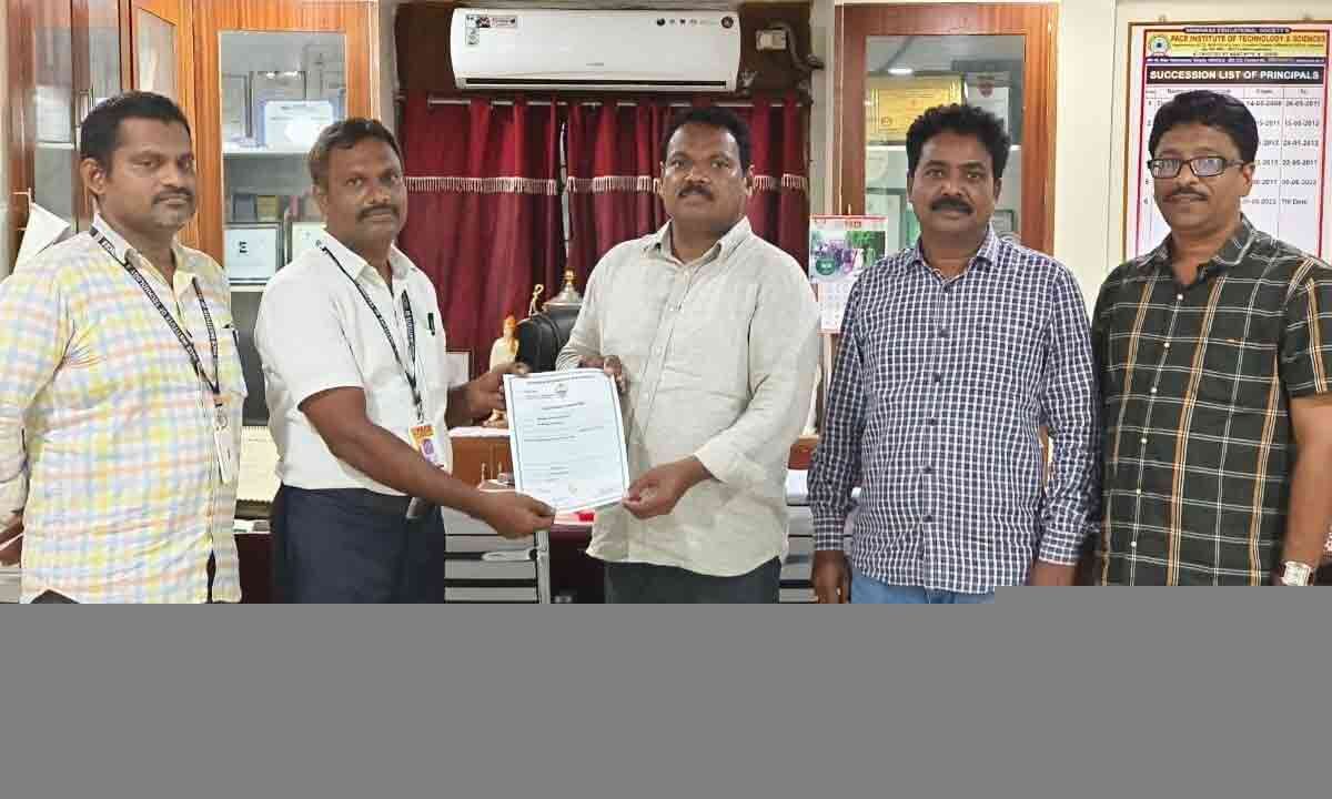 Ongole: PACE Assistant professor awarded Ph.D