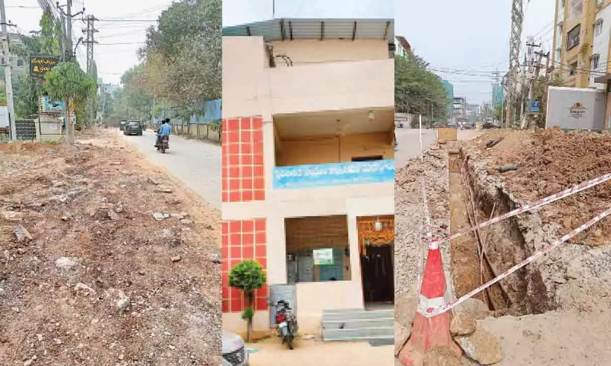 Rangareddy: Manikonda residents vent anger over road work delay