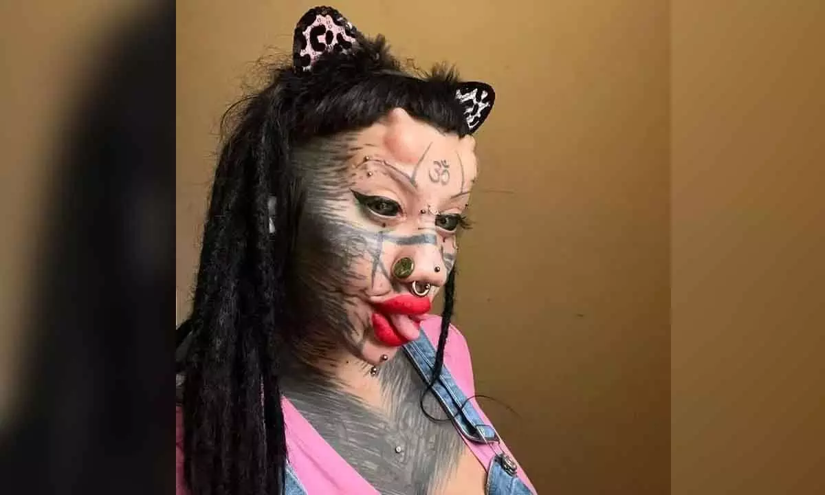 Italian Woman Undertakes Extensive Body Modifications To Transform Into Human Cat, Pursues Unique Dream