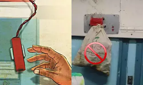 Train passengers urged not to hang bags to alarm chain