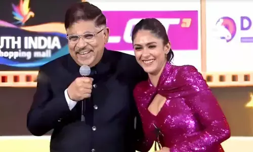 Allu Aravind blesses Mrunal Thakur for a quick marriage