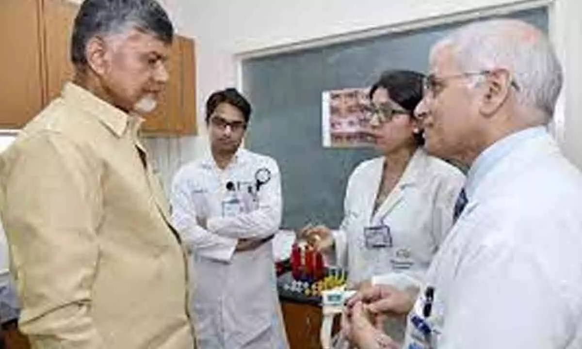 Chandrababu to visit LV Prasad eye hospital in Hyderabad, to undergo tests