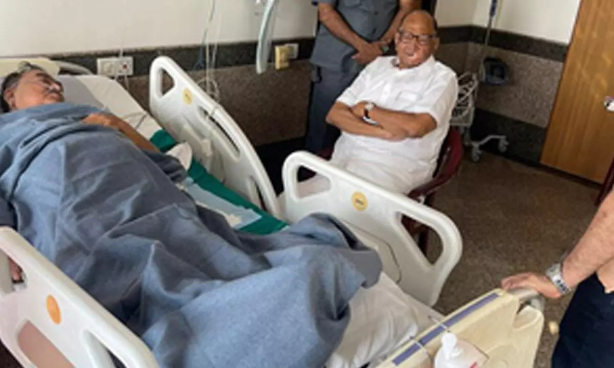 Pawar, Sule call on ailing NCP leader Khadse in Mumbai hospital