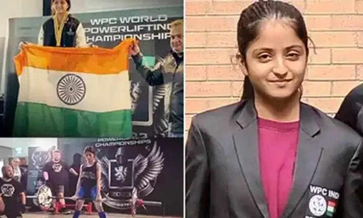 14-year-old Delhi girl sets powerlifting world record