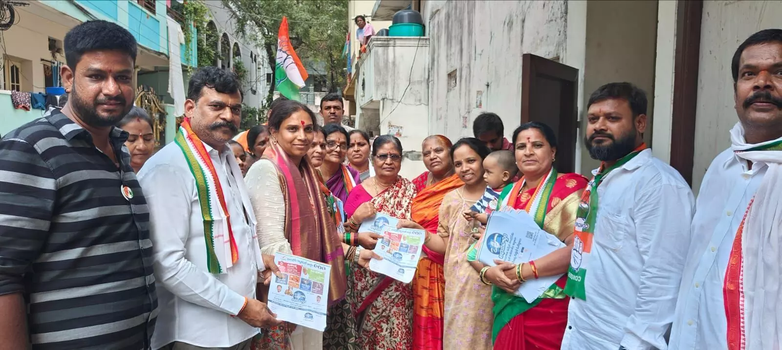 Khairatabad Congress candidate campaigns Chintal Basti, says she came to serve people