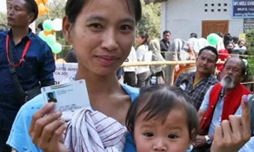 Nearly 84% turnout till 1 pm in Nagaland bypoll
