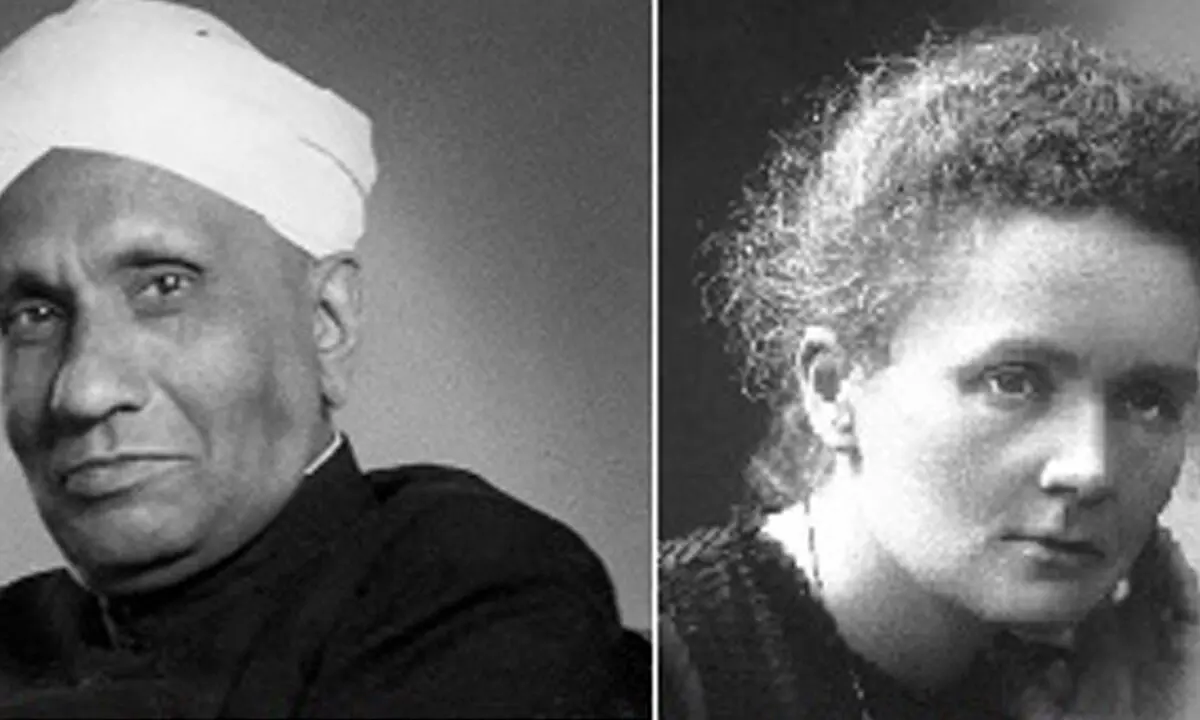 Sri CV Raman and Madam Mary Curie