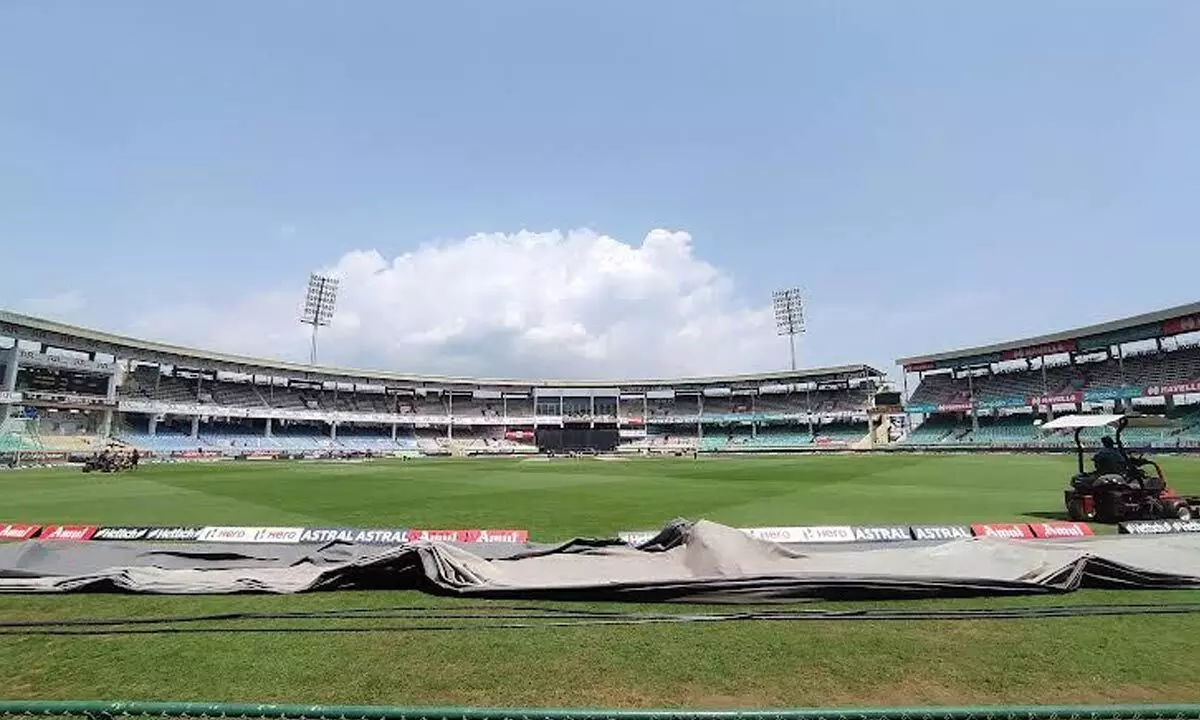 A view of ACA–VDCA International Cricket Stadium