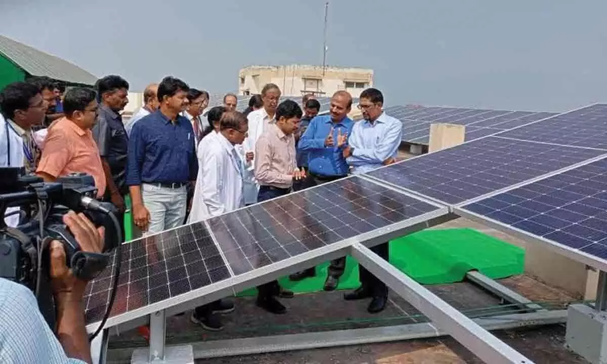 Visakhapatnam: CSR block of KGH gets a 120-KW solar plant