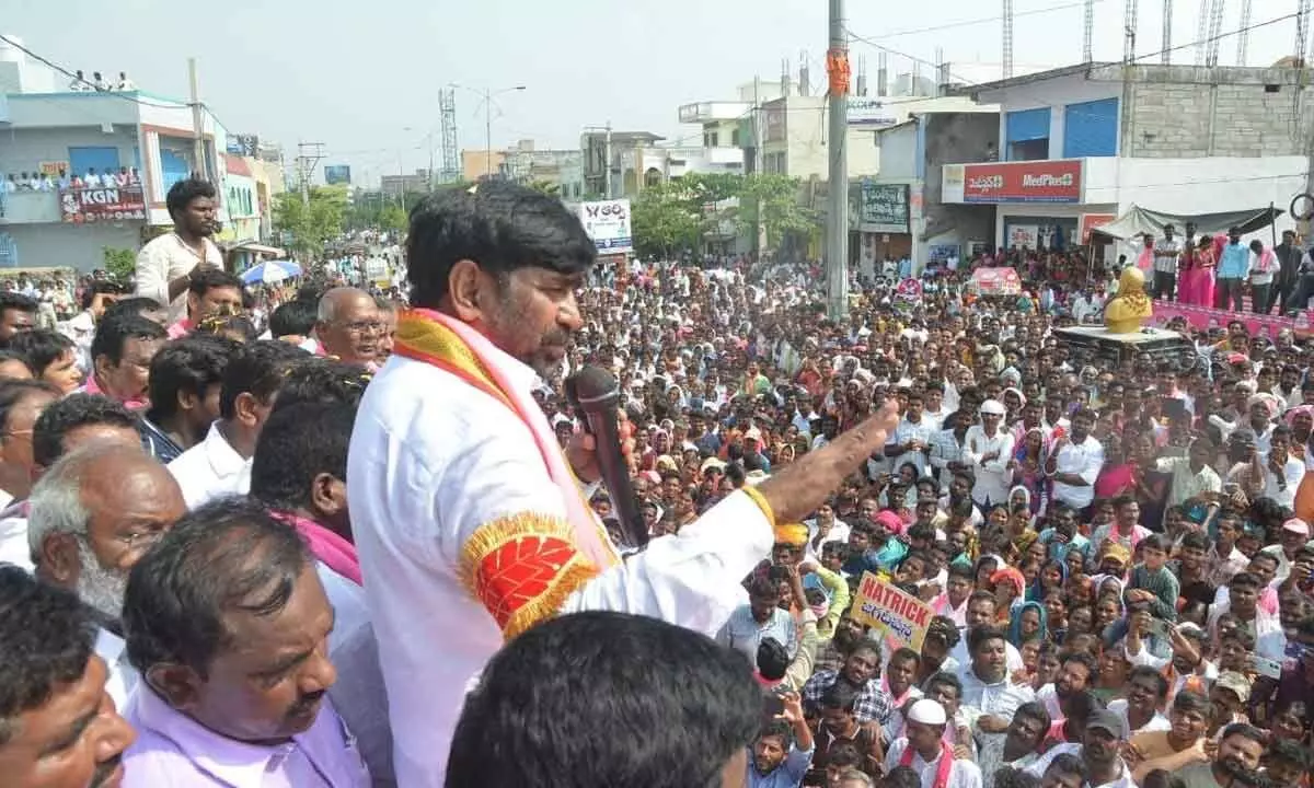 Massive Turnout! 20,000 take part in Jagadish Reddy’s nomination rally