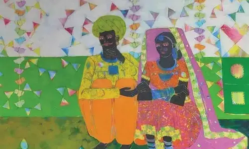 New Delhi: Lalit Kala Akademi showcases works by Indian modernists