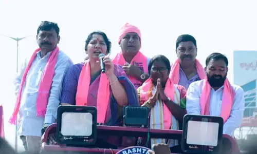 BRS MLA Candidate Bade Nagajyothi Files Nomination