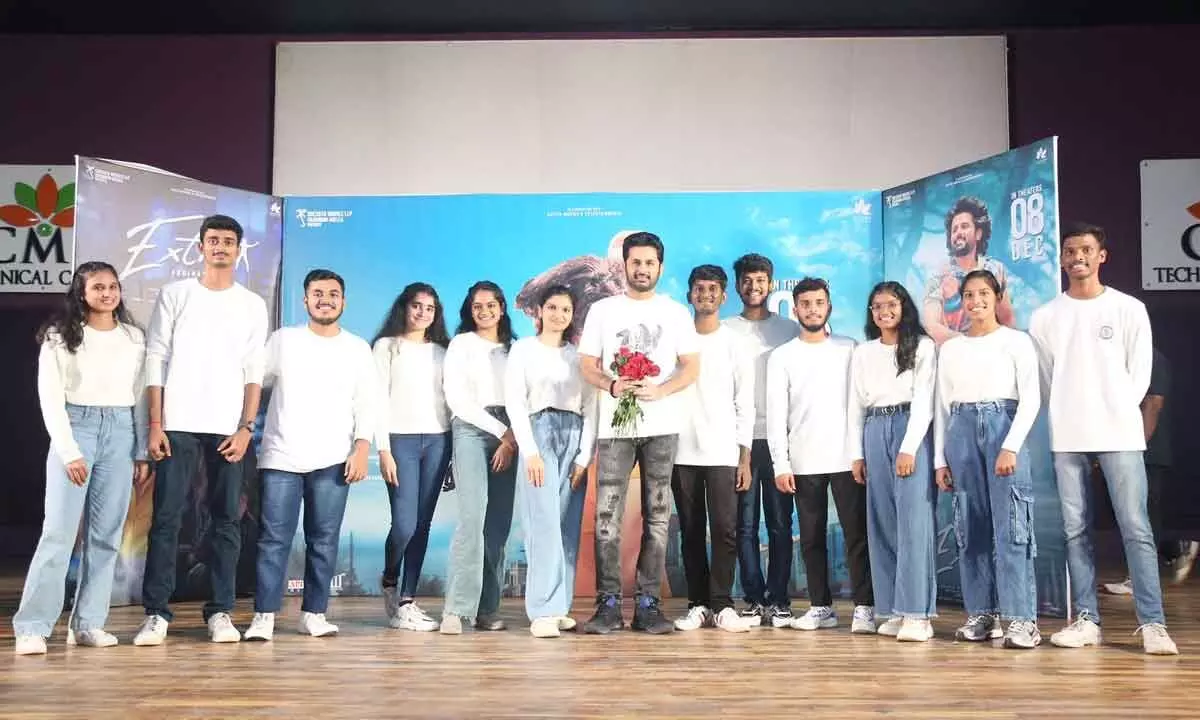 Nithiins Extra Film Second Single Brush Vesko Unveiled in Spectacular Event at CMR College