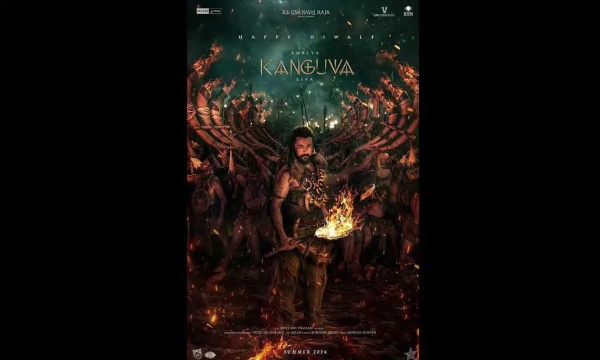 Diwali Poster of Suriyas Kanguva is Regal and Fierce