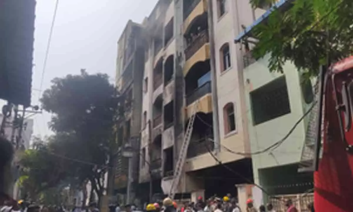Nine killed in Hyderabad building fire