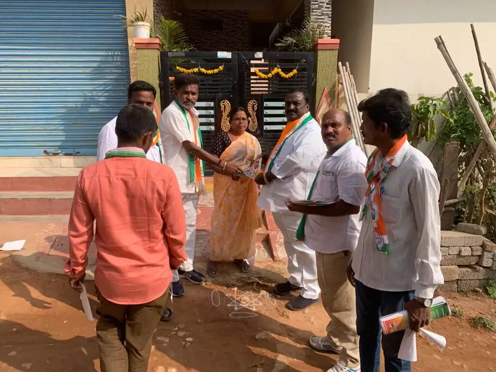 Congress leaders campaign for Medchal candidate Vajresh Yadav in Boduppal