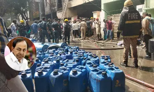 KCR shocked over major fire mishap in Hyderabad