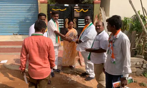 Congress leaders campaign for Medchal candidate Vajresh Yadav in Boduppal
