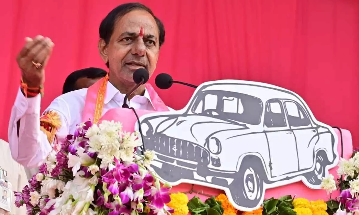 KCR lashes Congress in Palakurthy, cautions people to vote wisely