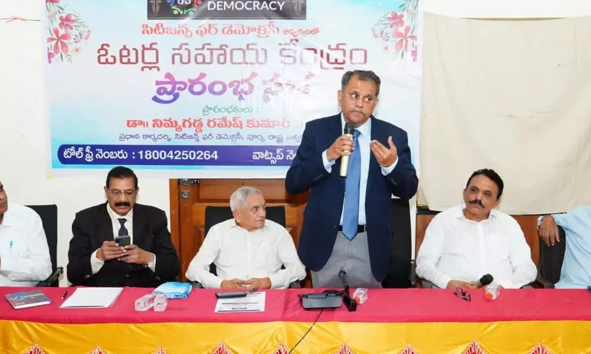 Guntur: Nimmagadda launches voter help numbers