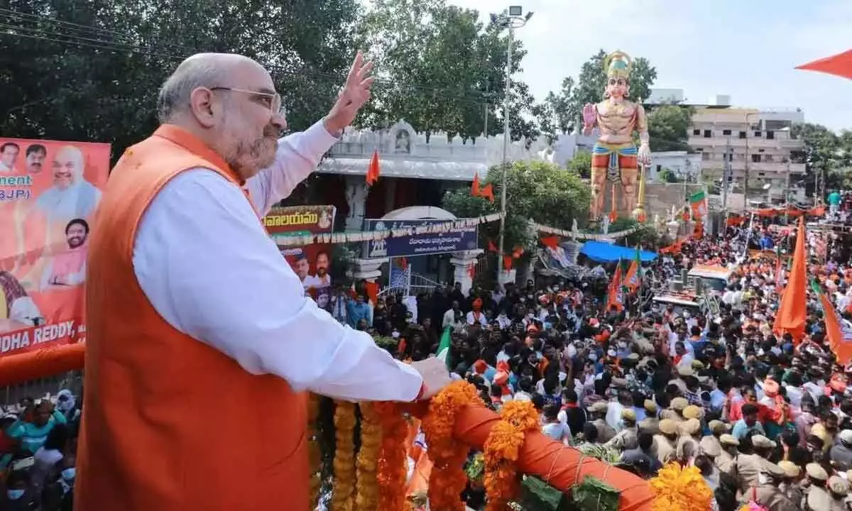 BJP likely to intensify Amit Shah road shows in Telangana