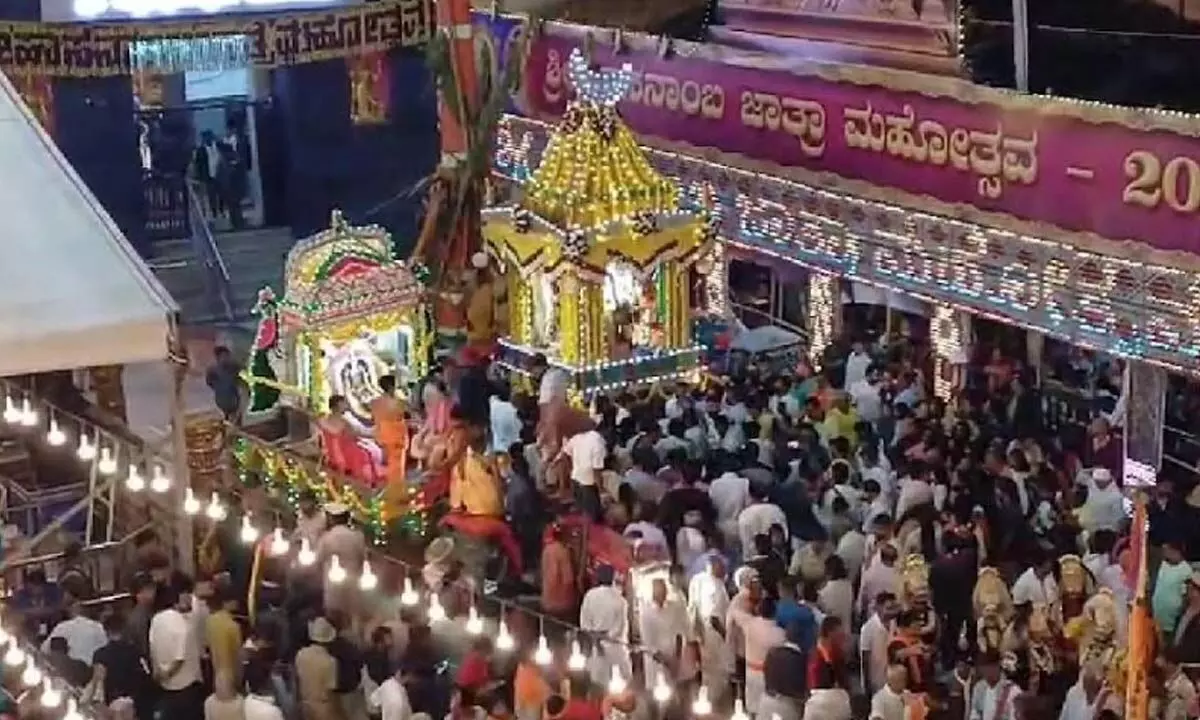 Curtain Falls on Annual Spiritual Spectacle: Hasanamba Temple Wraps Up With Grand Farewell