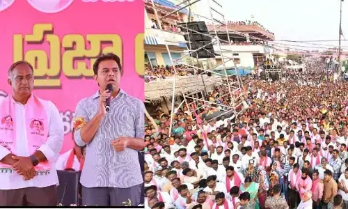 VEMULAWADA: Don’t hand over TS to Delhi Doralu says KT Rama Rao