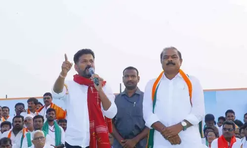 Jangaon: A Revanth Reddy hits out at KCR, Ponnala Lakshmaiah