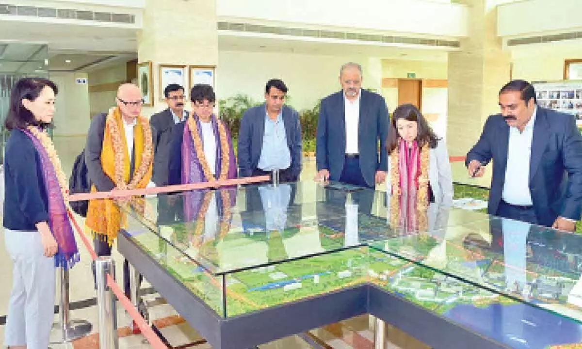 Sri City officials brief Japan delegation on the location and unique features of the SEZ