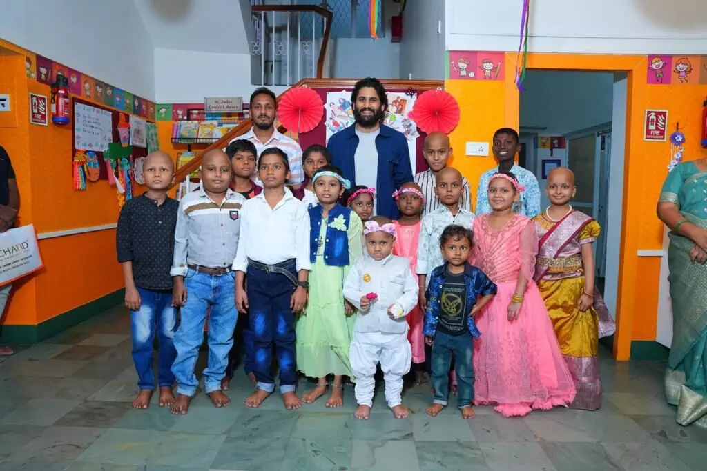 Naga Chaitanya Spends Valuable Time With Cancer Fighters