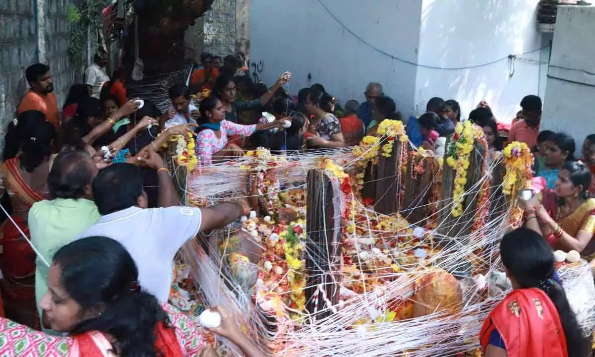 Devotees flick to to Subrahmanyeshwara temple in Krishna district amid Nagula Chavithi