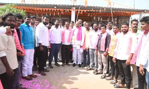 Ibrahimpatnam BRS candidate conduct road show in Ibrahimpatnam mandal