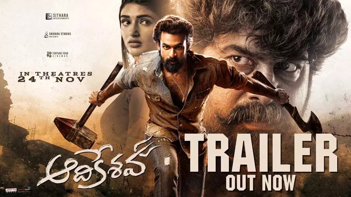 Aadikeshava trailer: Vaishnav Tej shines in mass avatar