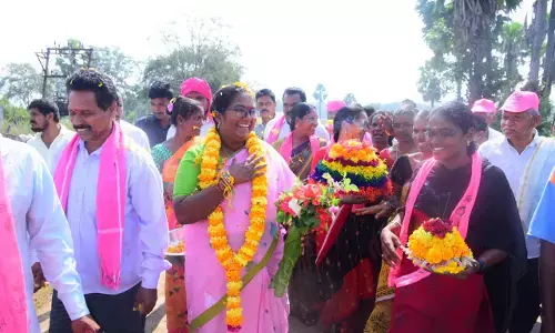 BRS Mulugu candidate Bade Nagajyoti assures people of serving them