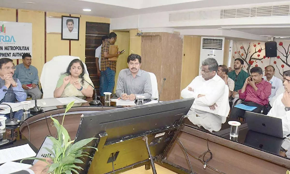 NITI Aayog senior advisor Anna Roy speaking during the conference held in Visakhapatnam on Monday