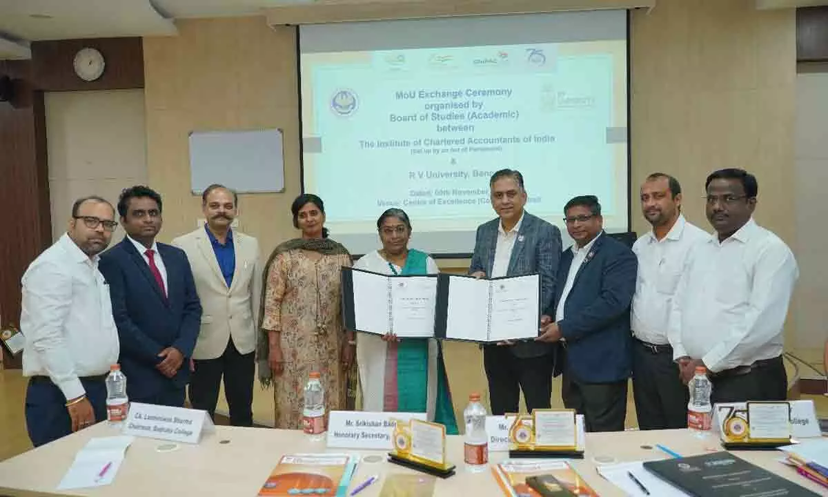 RV University and ICAI sign  MoU to build a strategic alliance for boosting education and research initiatives
