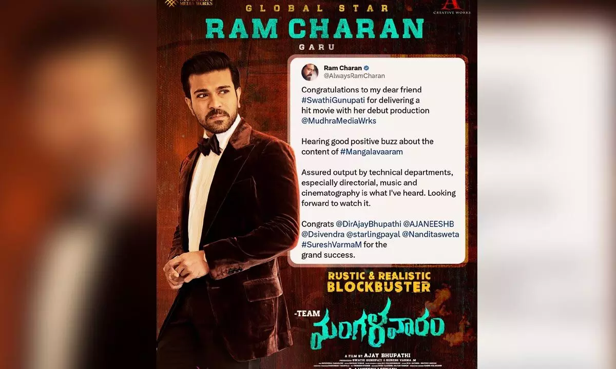 Global Star Ram Charan is impressed by the buzz on Mangalavaaram
