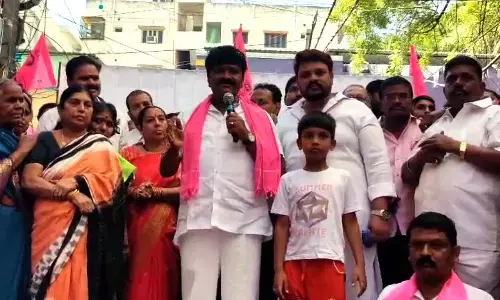 Talasani Srinivas says BRS goal is development and welfare in Ameerpet