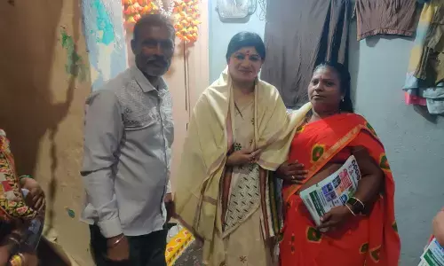 Goshamahal Congress candidate campaigns in the Constituency