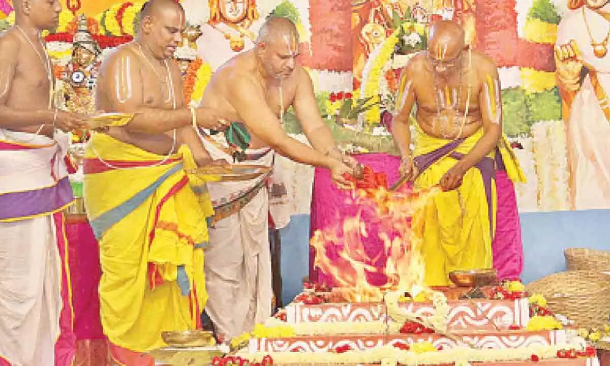 Tirumala: Srinivasa Divyanugraha Homam commences
